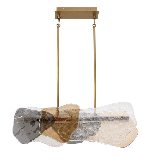Eurofase - 50462-025 - LED Linear Chandelier - Grotto - Antique Brass