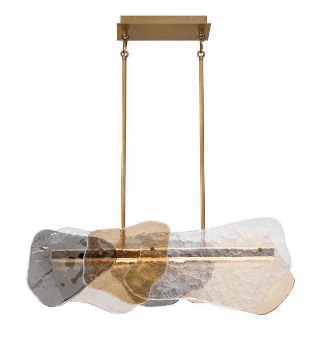 Eurofase - 50462-025 - LED Linear Chandelier - Grotto - Antique Brass