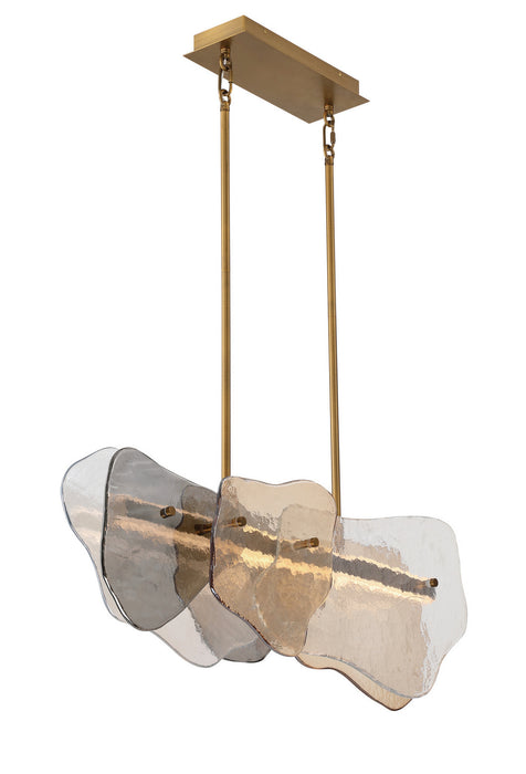 Eurofase - 50462-025 - LED Linear Chandelier - Grotto - Antique Brass
