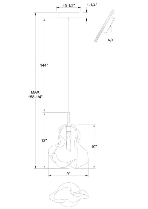 Eurofase - 50788-033 - LED Pendant - Norah - Matte Black