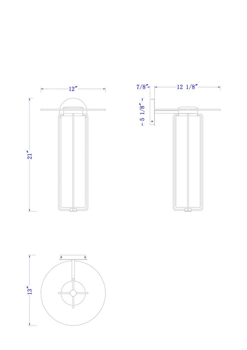 Eurofase - 50812-011 - LED Wall Sconce - Florin - Sand Black