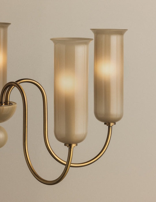 Mitzi - H1165805-PBR - Five Light Chandelier - Alessandra - Patina Brass
