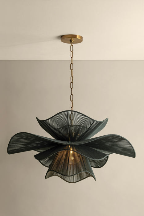 Mitzi - H1084701-PBR - One Light Chandelier - Amanda - Patina Brass