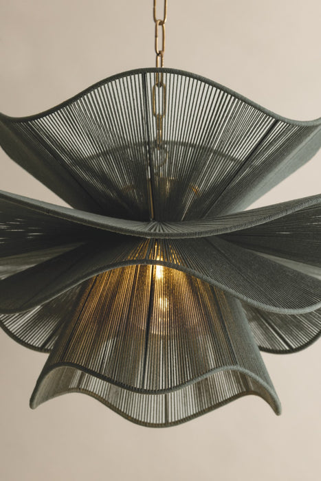 Mitzi - H1084701-PBR - One Light Chandelier - Amanda - Patina Brass