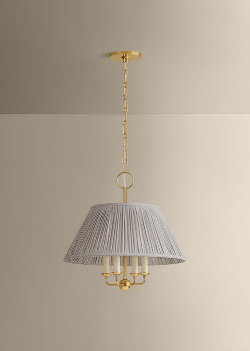 Mitzi - H1200804-AGB - Four Light Chandelier - Antonia - Aged Brass