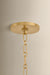 Mitzi - H1200804-AGB - Four Light Chandelier - Antonia - Aged Brass