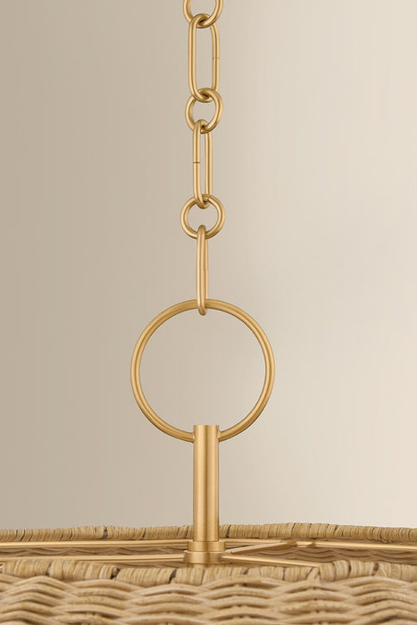 Mitzi - H859805-AGB - Five Light Chandelier - Arwen - Aged Brass