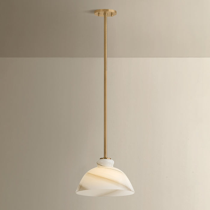 Mitzi - H1183701S-PBR - One Light Pendant - Dessi - Patina Brass
