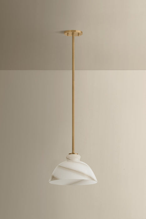 Mitzi - H1183701S-PBR - One Light Pendant - Dessi - Patina Brass