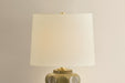 Mitzi - HL1202201-AGB/CML - One Light Table Lamp - Drew - Aged Brass