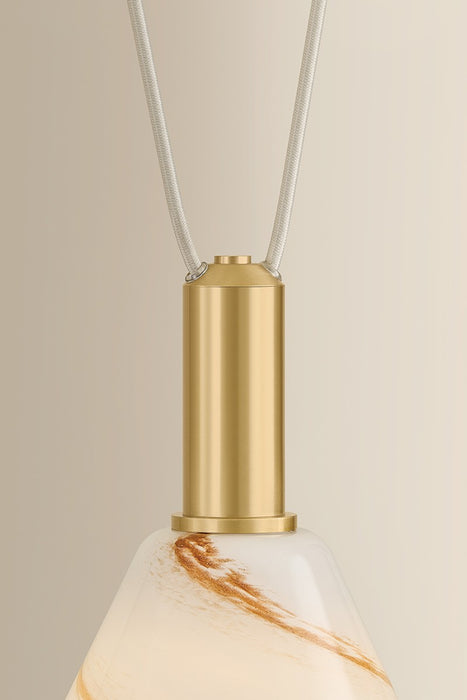 Mitzi - H1178902-AGB - Two Light Linear Pendant - Eileen - Aged Brass