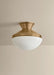 Mitzi - H1110601-PBR - One Light Semi Flush Mount - Esther - Patina Brass