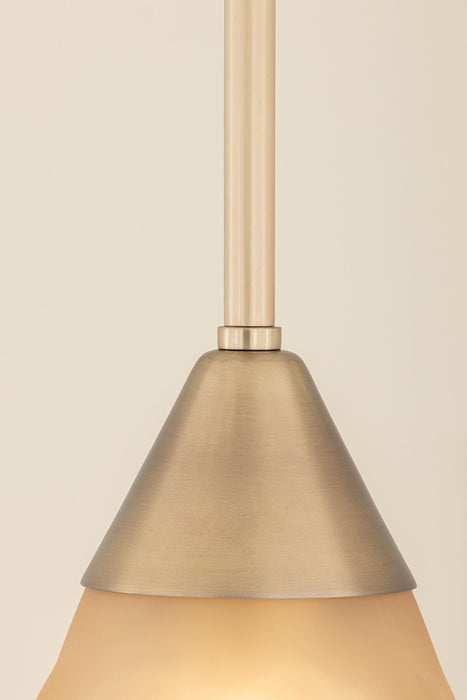 Mitzi - H1096701S-AGB - One Light Pendant - Gabrielle - Aged Brass