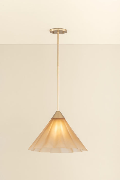 Mitzi - H1096701L-AGB - One Light Pendant - Gabrielle - Aged Brass
