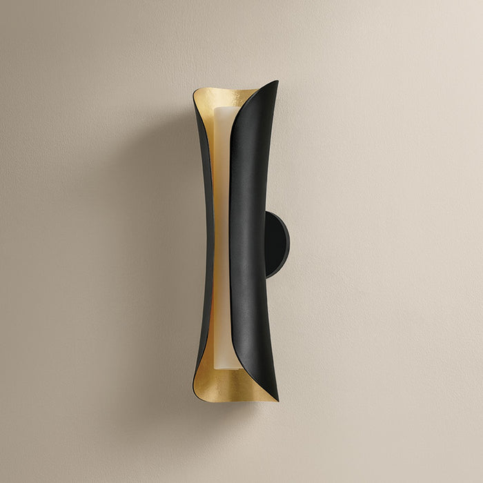 Mitzi - H315102L-GL/BK - Two Light Wall Sconce - Josie - Gold Leaf