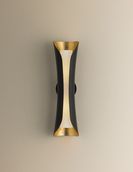 Mitzi - H315102L-GL/BK - Two Light Wall Sconce - Josie - Gold Leaf