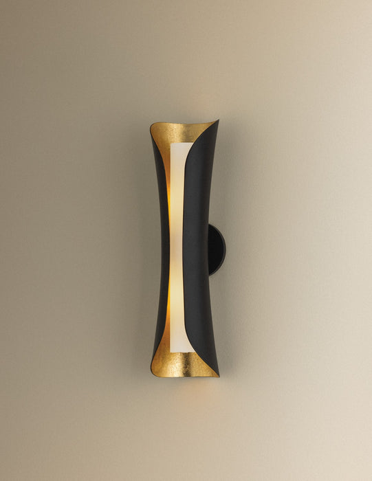 Mitzi - H315102L-GL/BK - Two Light Wall Sconce - Josie - Gold Leaf