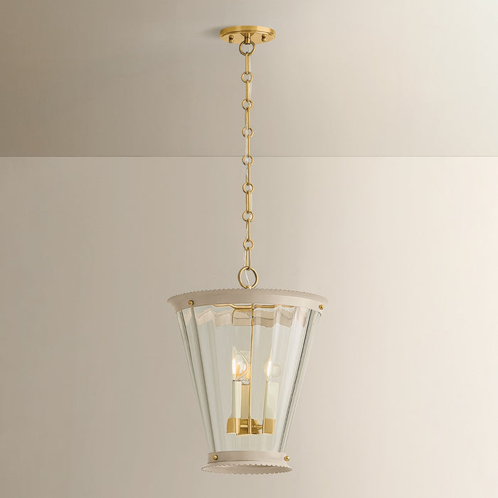 Mitzi - H1136703-AGB/SBQ - Three Light Lantern - Lucretia - Aged Brass