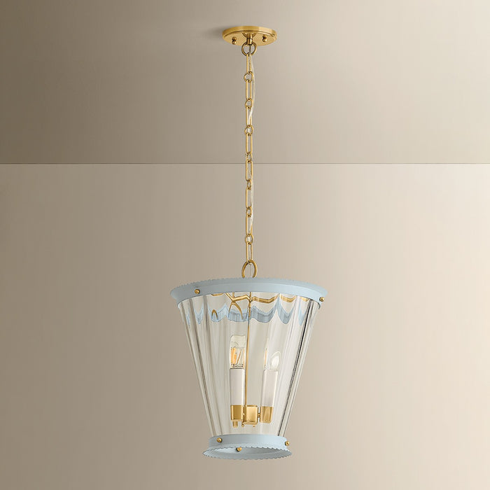 Mitzi - H1136703-AGB/SAO - Three Light Lantern - Lucretia - Aged Brass