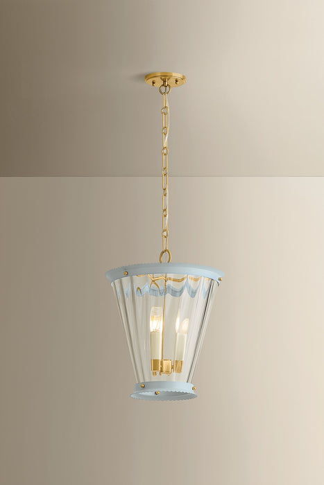 Mitzi - H1136703-AGB/SAO - Three Light Lantern - Lucretia - Aged Brass