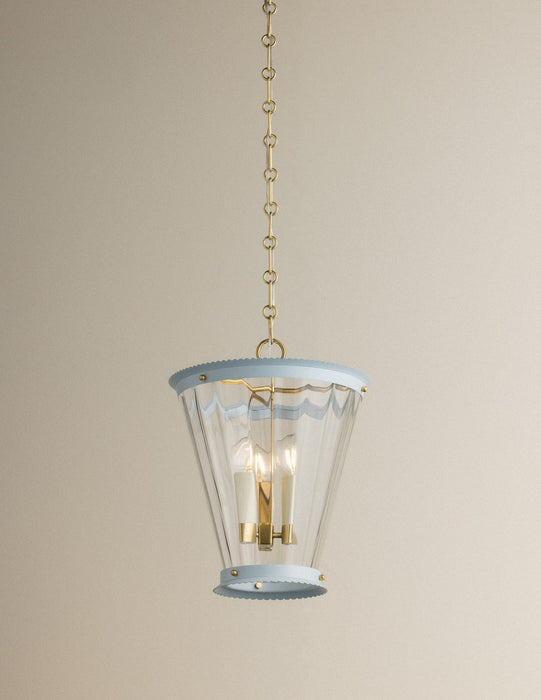 Mitzi - H1136703-AGB/SAO - Three Light Lantern - Lucretia - Aged Brass