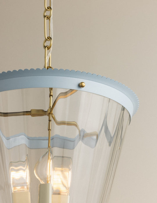 Mitzi - H1136703-AGB/SAO - Three Light Lantern - Lucretia - Aged Brass