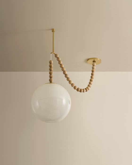 Mitzi - H1179701-AGB - One Light Pendant - Makena - Aged Brass
