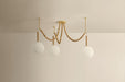 Mitzi - H1179803-AGB - Three Light Chandelier - Makena - Aged Brass