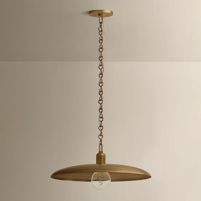 Mitzi - H1182701S-PBR - One Light Pendant - Mamie - Patina Brass