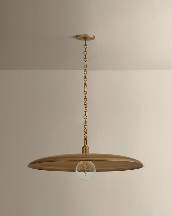 Mitzi - H1182701L-PBR - One Light Pendant - Mamie - Patina Brass