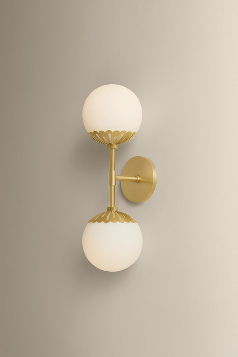 Mitzi - H193102-AGB - Two Light Wall Sconce - Paige - Aged Brass