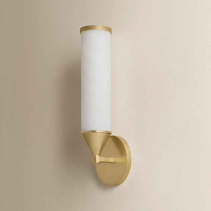 Mitzi - H1184101-AGB - One Light Wall Sconce - Zinnia - Aged Brass