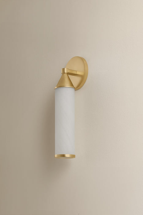 Mitzi - H1184101-AGB - One Light Wall Sconce - Zinnia - Aged Brass