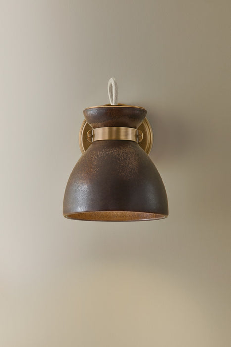 Troy Lighting - B7307-PBR/CMU - One Light Wall Sconce - Allston - Patina Brass