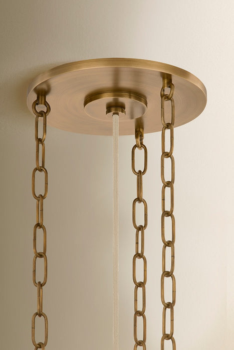 Troy Lighting - F7318-PBR/CMU - One Light Pendant - Allston - Patina Brass