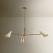 Troy Lighting - F4350-PBR/SSD - Three Light Chandelier - Andersen - Patina Brass