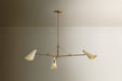 Troy Lighting - F4350-PBR/SSD - Three Light Chandelier - Andersen - Patina Brass