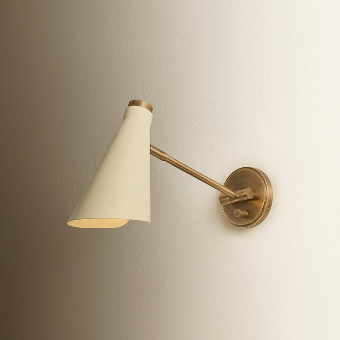 Troy Lighting - B4311-PBR/SSD - One Light Wall Sconce - Andersen - Patina Brass