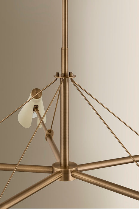 Troy Lighting - F4369-PBR/SSD - Five Light Chandelier - Andersen - Patina Brass