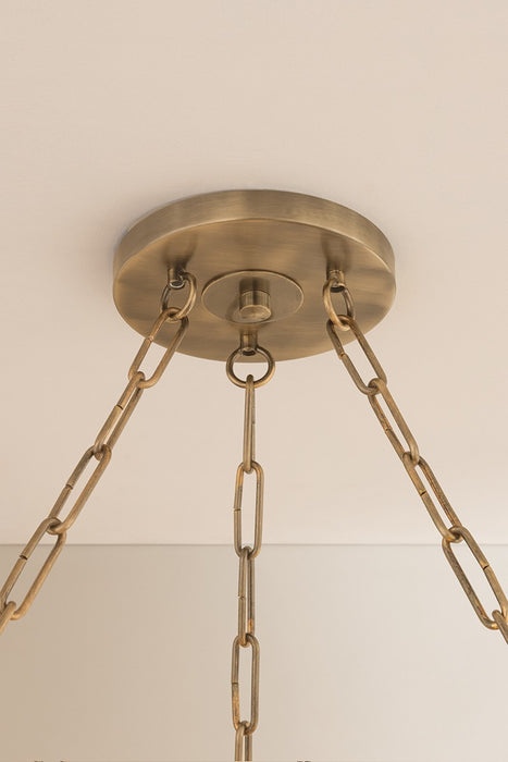 Troy Lighting - F5837-PBR - 12 Light Chandelier - Bentley - Patina Brass