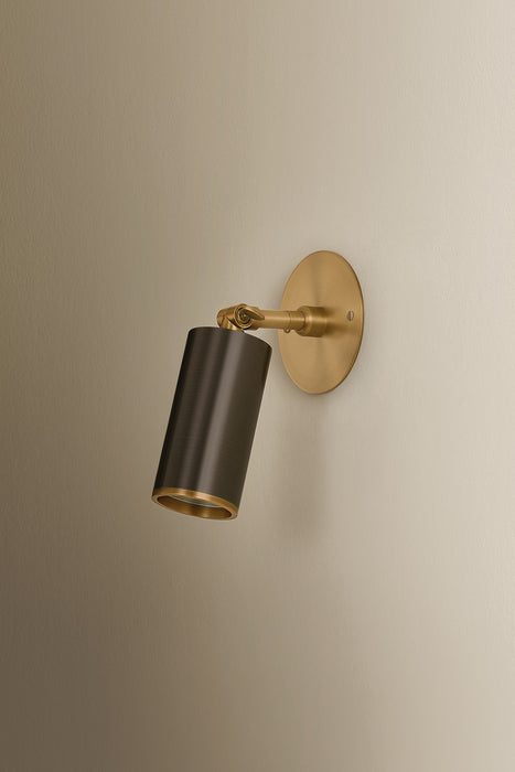 Troy Lighting - B1309-PBR/BRZ - One Light Wall Sconce - Caleb - Patina Brass
