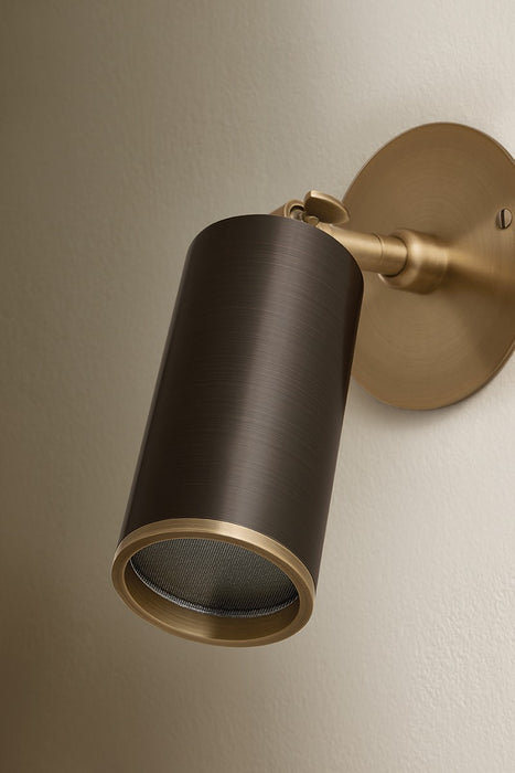 Troy Lighting - B1309-PBR/BRZ - One Light Wall Sconce - Caleb - Patina Brass