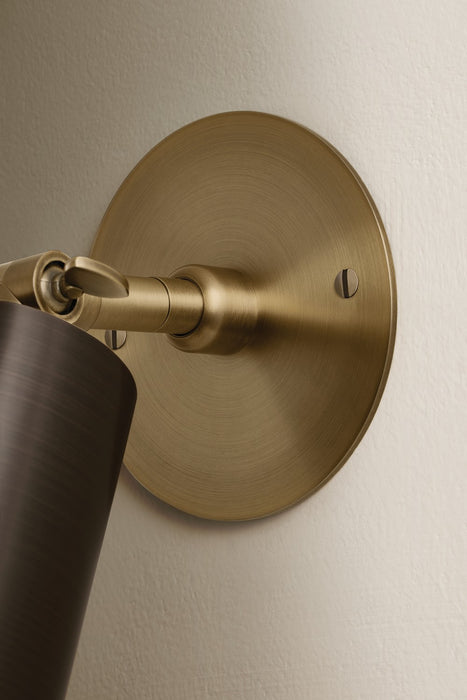 Troy Lighting - B1309-PBR/BRZ - One Light Wall Sconce - Caleb - Patina Brass