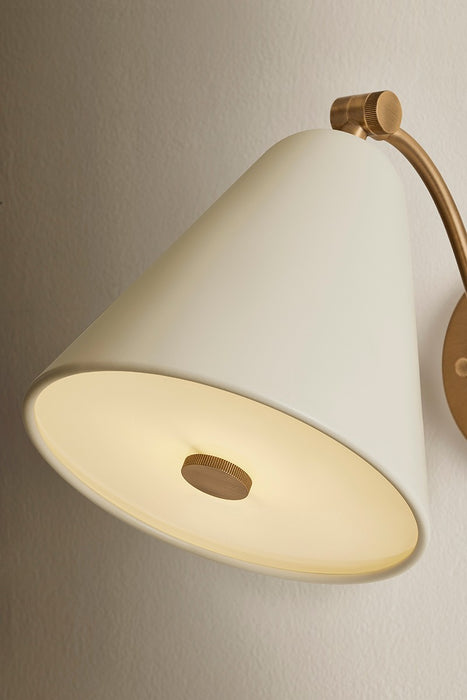 Troy Lighting - B3508-PBR/SSD - One Light Wall Sconce - Clive - Patina Brass
