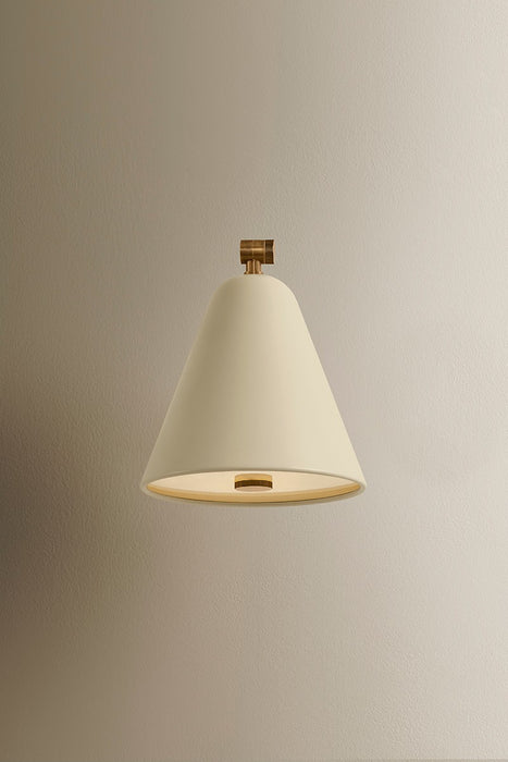 Troy Lighting - B3508-PBR/SSD - One Light Wall Sconce - Clive - Patina Brass