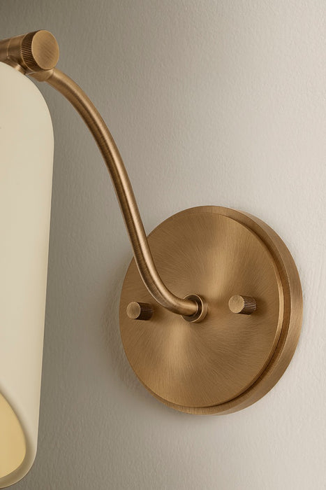 Troy Lighting - B3508-PBR/SSD - One Light Wall Sconce - Clive - Patina Brass