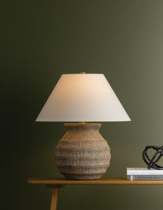 Troy Lighting - PTL2623-PBR - One Light Table Lamp - Dorian - Patina Brass
