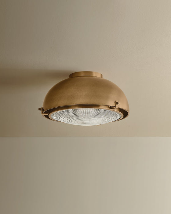 Troy Lighting - C2713-PBR - One Light Flush Mount - Fritz - Patina Brass