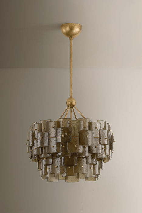 Troy Lighting - F2124-PGL - Six Light Chandelier - Jacik - Patina Gold Leaf