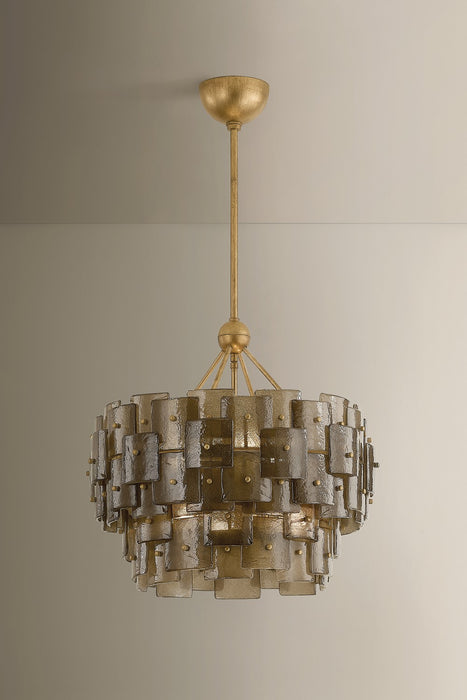 Troy Lighting - F2124-PGL - Six Light Chandelier - Jacik - Patina Gold Leaf